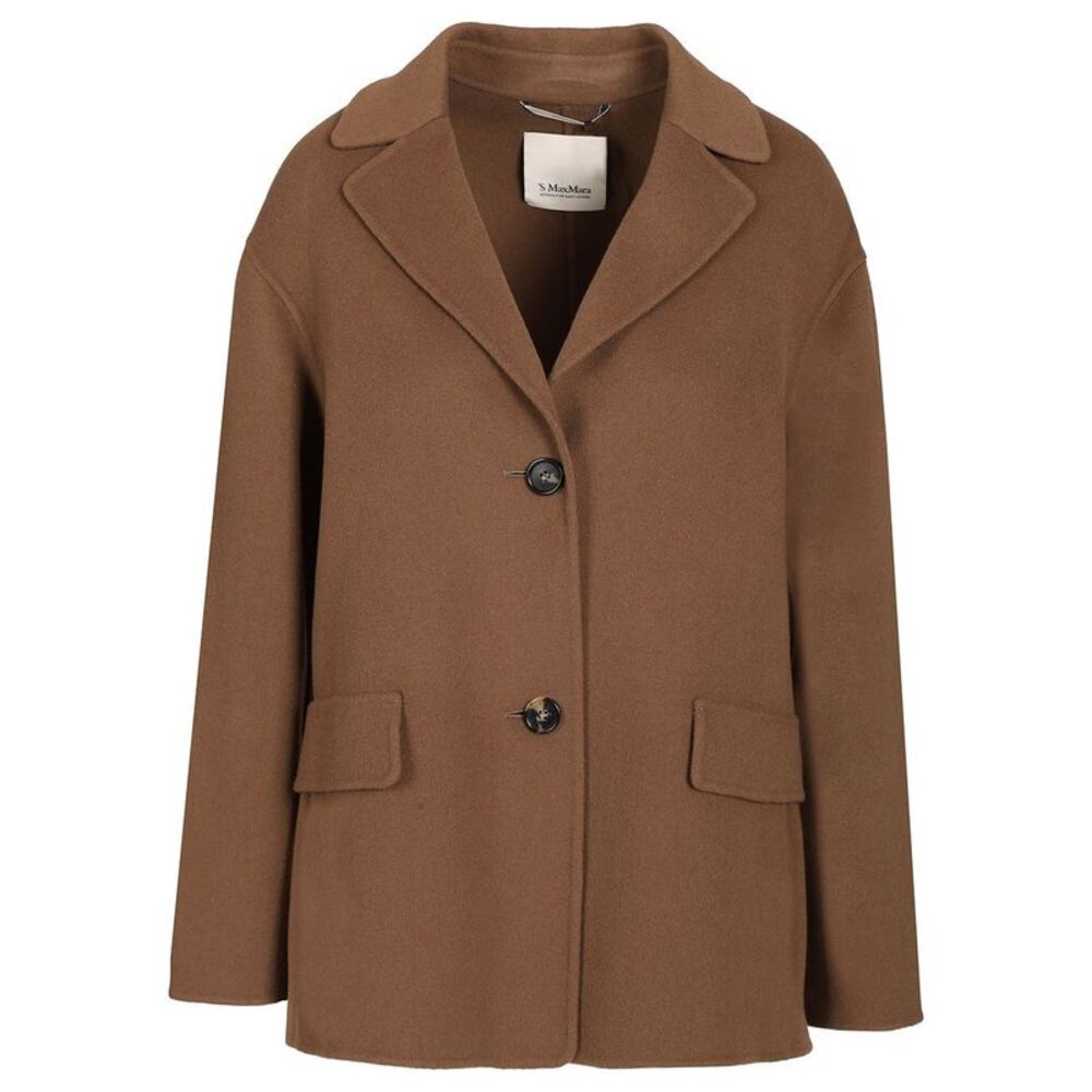 'S Max Mara Women Single-Breasted Double Wool Jacket
